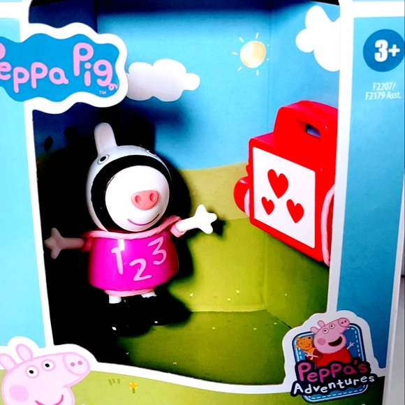 Toy Peppa Pig Zoe Zebra Rebecca Rabbit Peppa's Adventures Collectibles - Picture 6 of 8